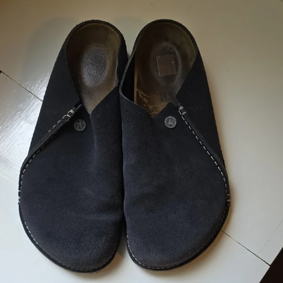 Birkenstock Black Loafers Slip-Ons Comfortable Casual - Picture 1 of 6